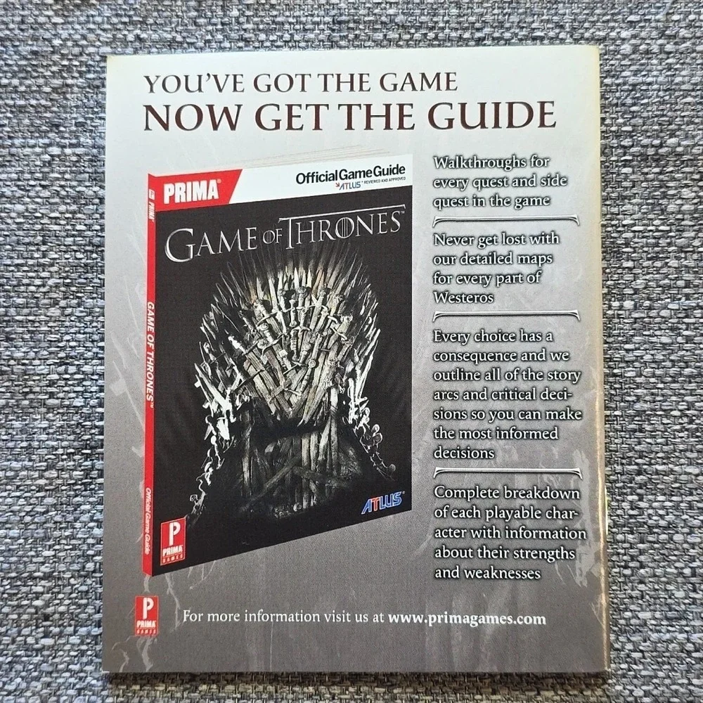 Game of Thrones - Sony PlayStation 3 CIB